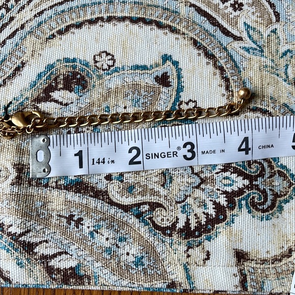 Chico’s brass and copper tone filigree necklace pendant collar multichain - Picture 8 of 9